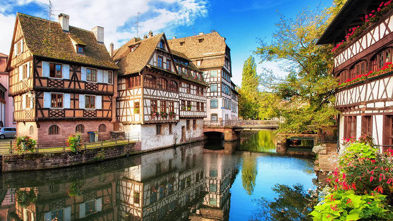 Strasbourg, kanal og bindingsvrkshus