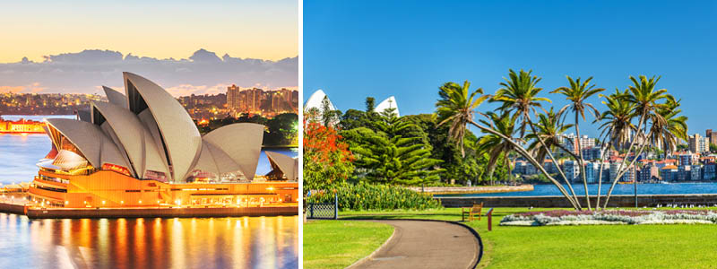 Se Sydney Operahus og Den Botaniske Have