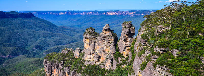 Se de fantastiske Blue Mountains med de "Tre søstre"