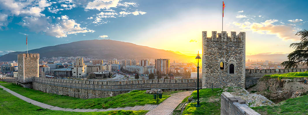 Det 1500 år gamle fæstningsværk Kale i Skopje