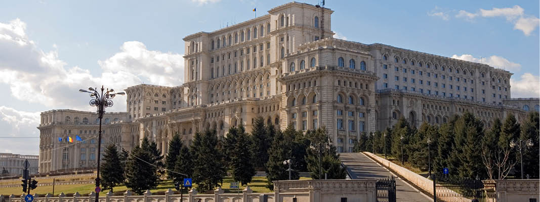 Parlamentspaladset i Rumænien