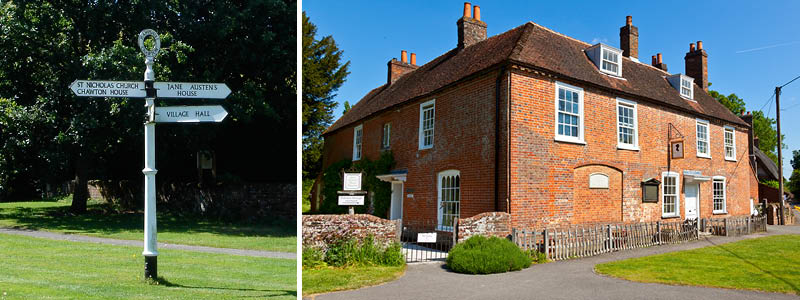 Jane Austens hus i Chawton, England