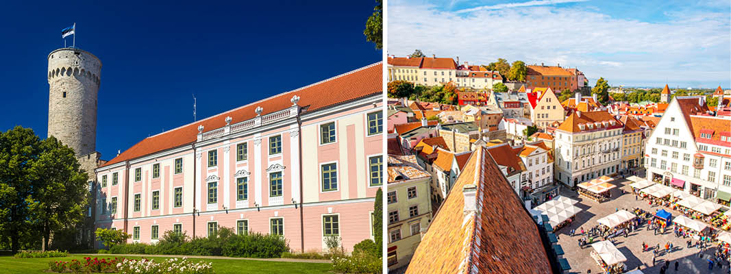 Tallinn og Toompea slottet.