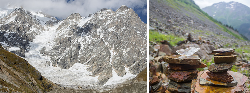 Chalaadi gletsjer, Georgien