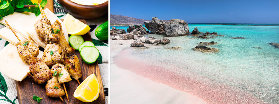 Den utroligt smukke Elafonissi strand, Kreta