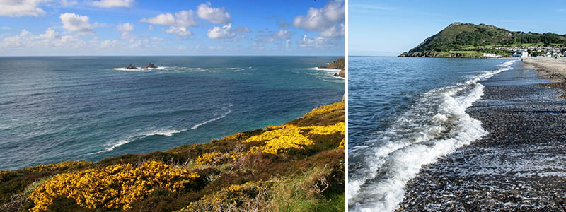 The Cliffs Walk fra Bray til Greystones, Irland