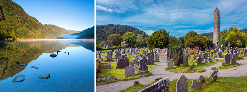 Ypper lake i Glendalough, Irland