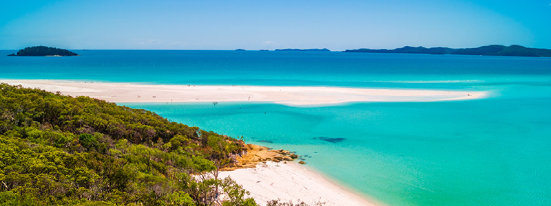 Udsigten over Airlie Beach, Australien