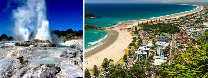 Oplev naturfænomener ved Te Puia og Tauranga, New Zealand