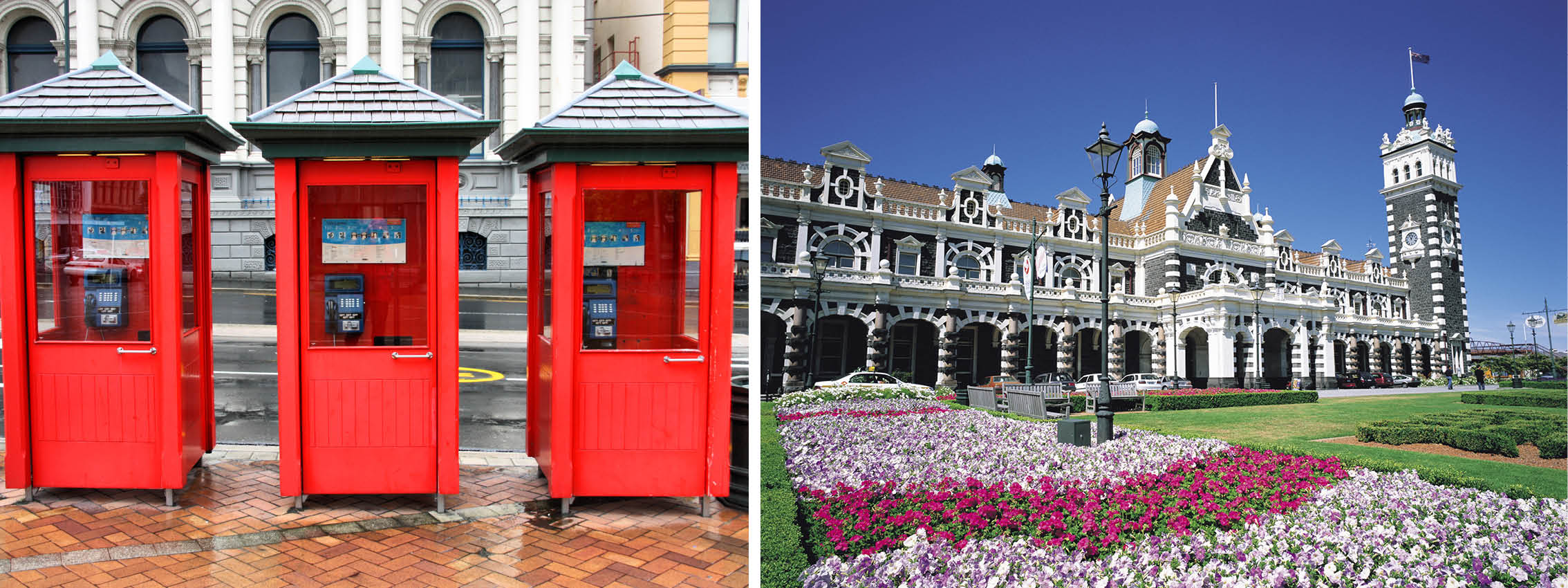 Togstationen i Dunedin, New Zealand