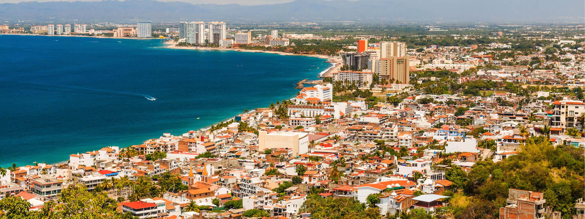 Puerto Vallarta p Stillehavssiden af Mexico