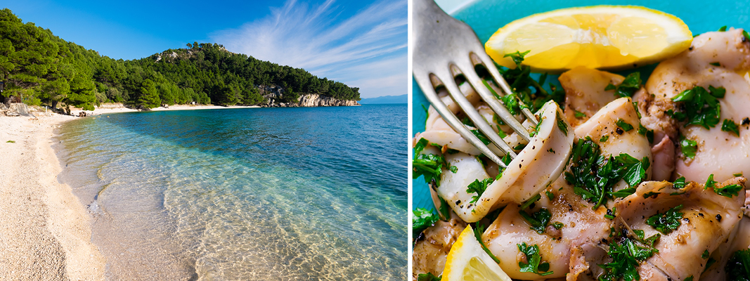 Strandliv og god mad i Kroatien