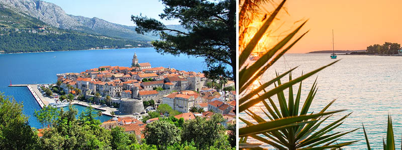 Øen Korcula i Kroatien