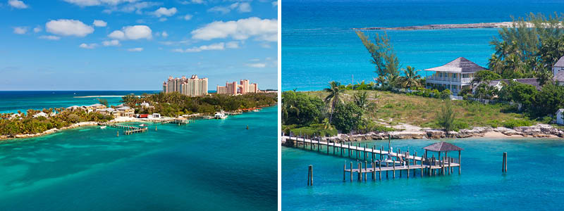 Nassau på øen New Providence, USA