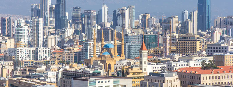 Udsigten over Beirut, Libanon