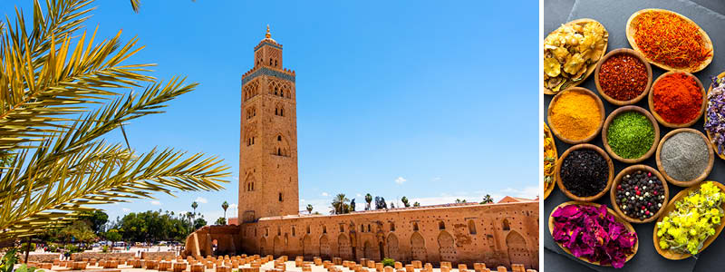 Den bermte Koutoubia mosk, Marokko