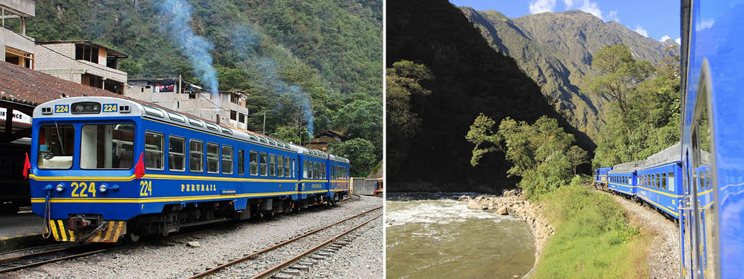 Vistadome toget retur til Cusco, Peru