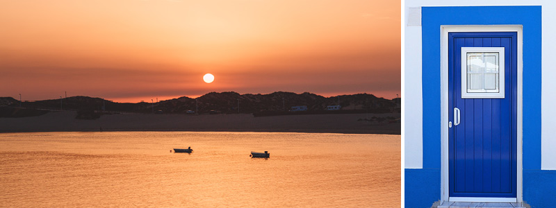 Kystbyen Milfontes i Portugal