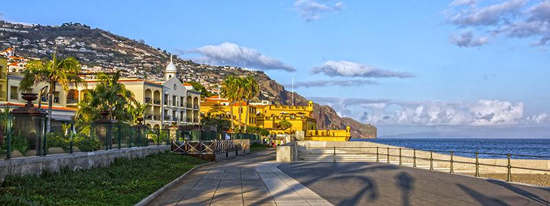 Strandpromenaden på Madeira, Portugal