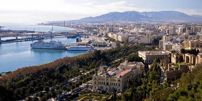 Málaga by, Spanien