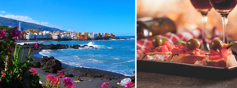Puerto de la Cruz med skønne udsigter og tapas.