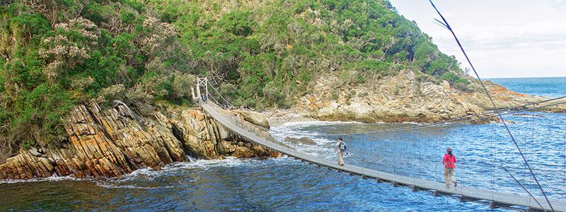 Suspension Bridge over Storms River, Sydafrika