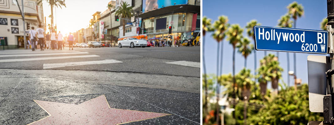 Walk of Fame i Hollywood, USA