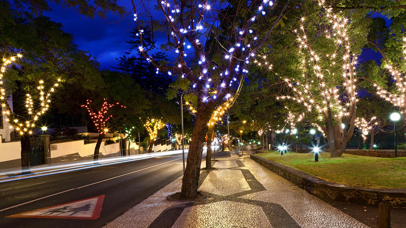 Jul på Madeira, Funchal julelys
