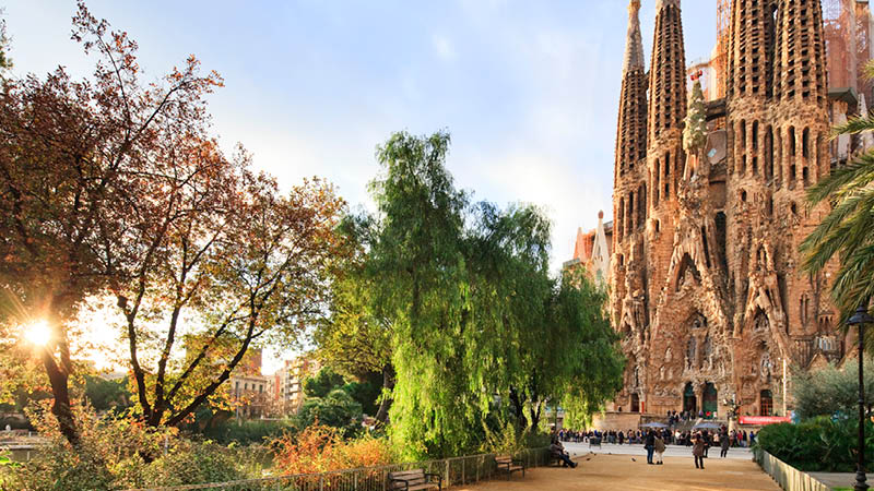 Sagrada Famlia i Barcelona, Spanien