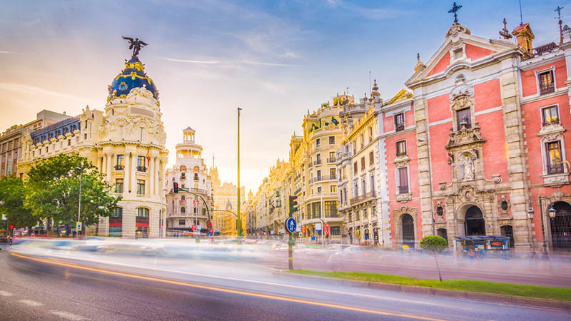 Madrid, Spanien rejse