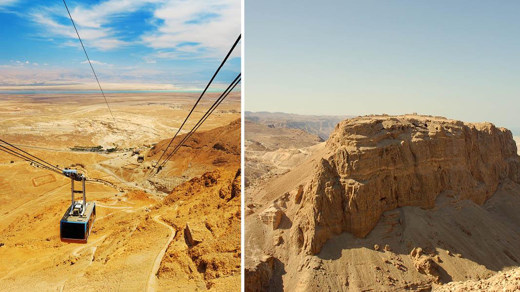 Israel ferie, Rejse til Israel, Det Hellige Land, Masada, Kabelbane Masada, Det Dde Hav