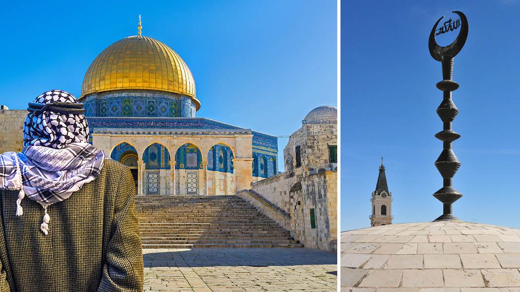 Rejse til Israel, ferie i Israel, Det Hellige Land, bibelske dimensioner, jerusalem, moske