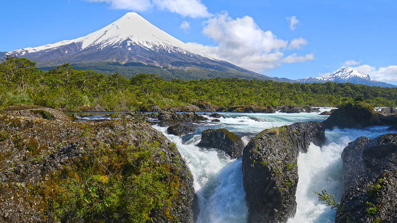 Petroue vandfaldet i chile