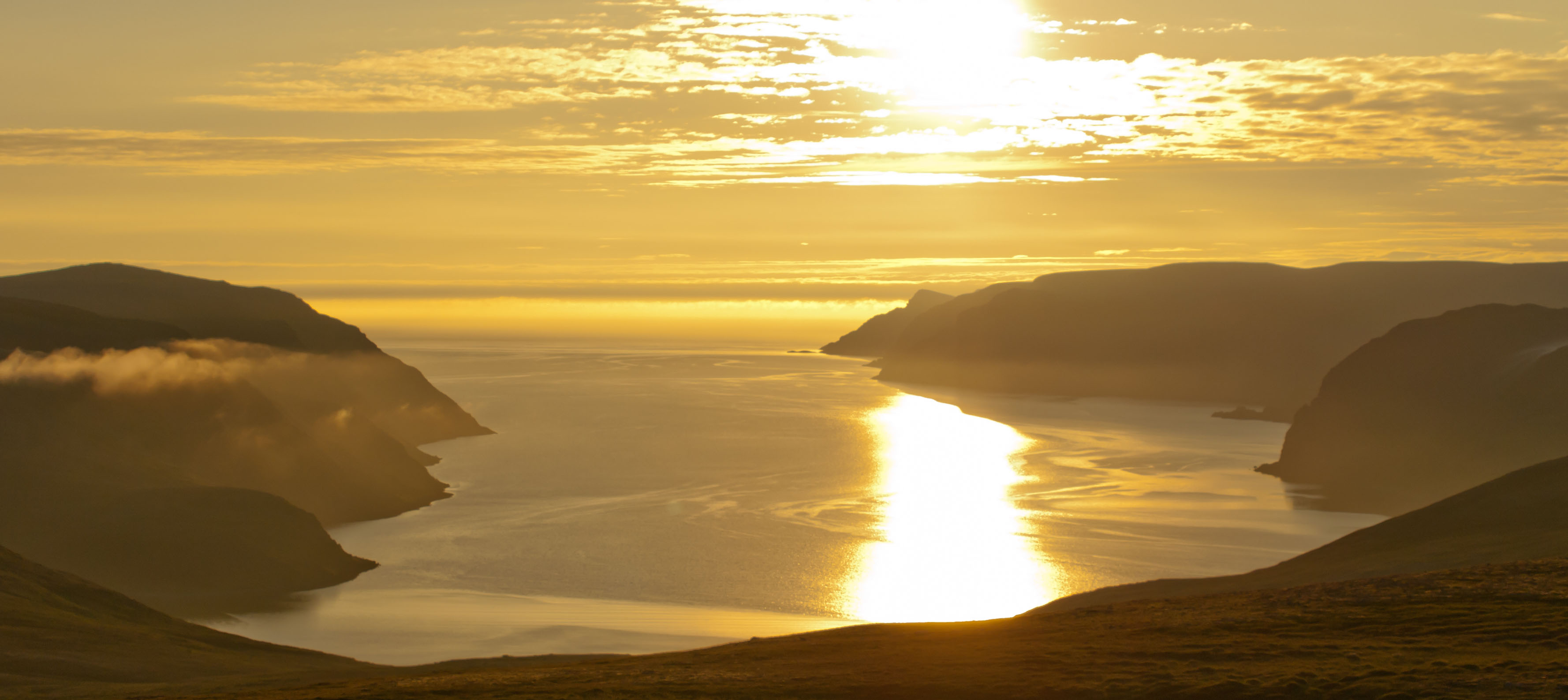 Oplev solnedgangen over Nordkap, Norge