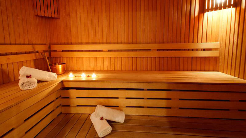 Sauna p Monika Centrum Hotel i Riga, Letland