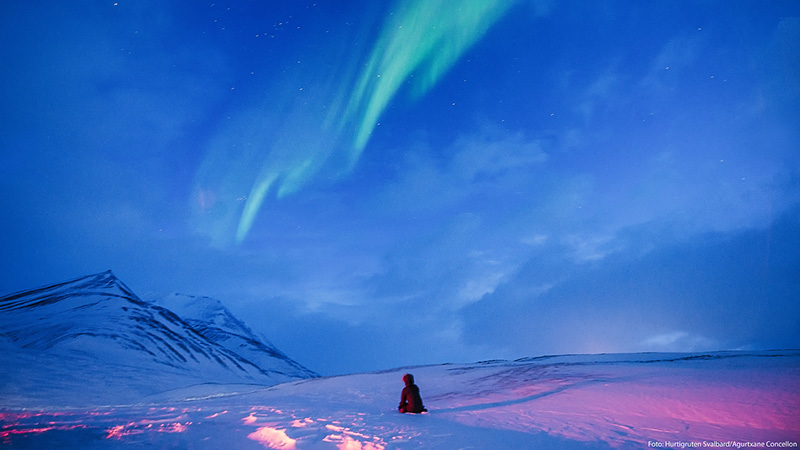 Nordlys i Svalbard, Norge
