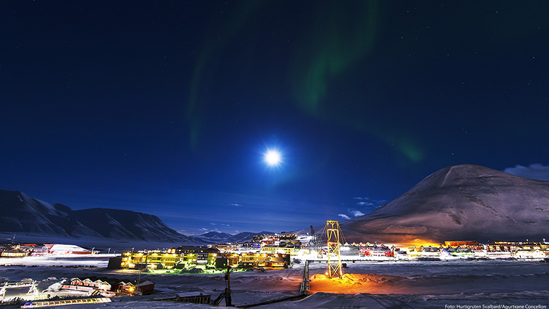 Udsigten over Svalbard, Norge