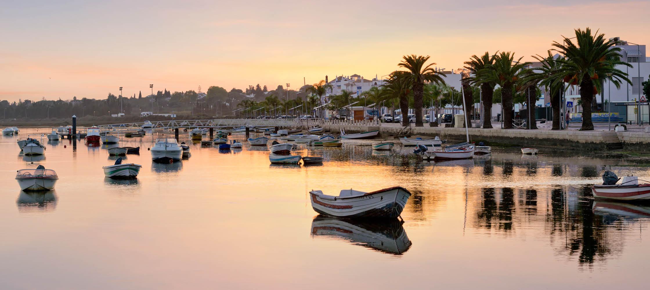 Idylliske Tavira i Algarve, Portugal