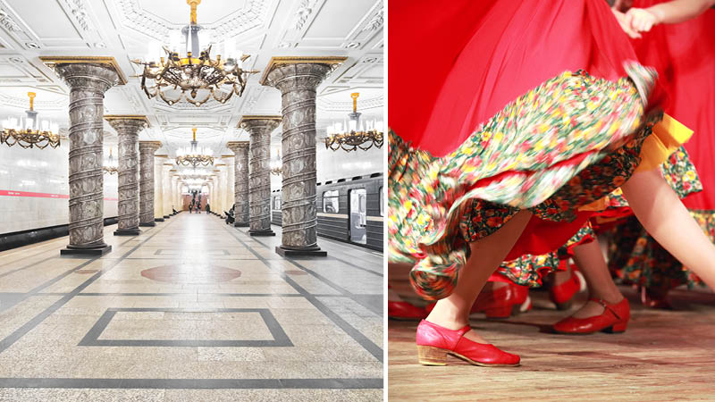 Tag forbi en metrostation og se et folkeshow i Sankt Petersborg med Kulturrejser