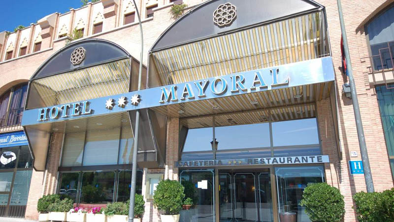 indgang Hotel Zentral Mayoral Toledo Spanien