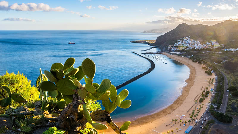 Udsigt over Playa de las Teresitas